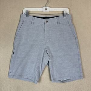 BYLT Basics Short Mens S Gray Kinetic 5-Pocket‎ Water Resistant Stretch UPF 50+